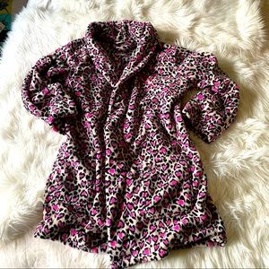 Victoria’s Secret plush leopard short robe